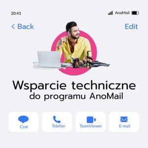 Wsparcie techniczne do AnoMail