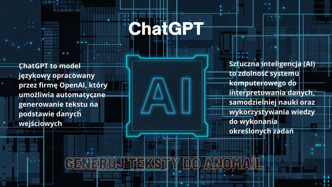 ChatGPT pomaga generować teksty do AnoMail