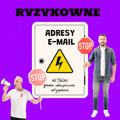Ryzykowne adresy e-mail​ w programie AnoMail