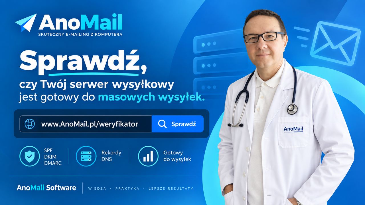 Zweryfikuj ustawienia swojego serwera do mailingu