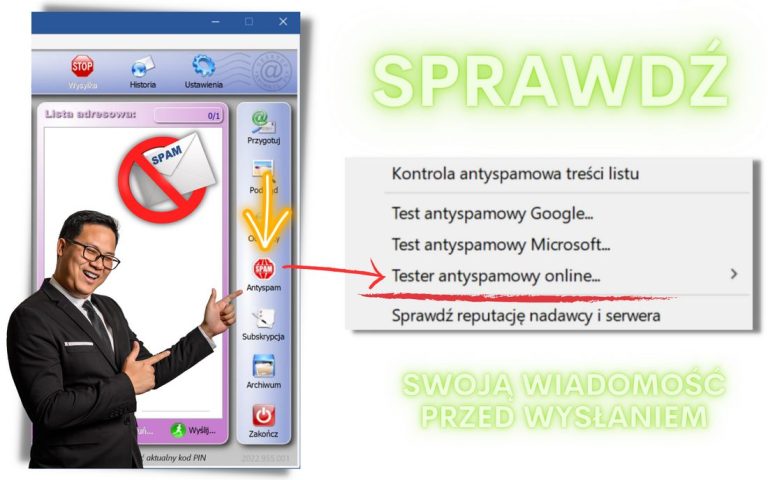 Tester antyspamowy online w AnoMail
