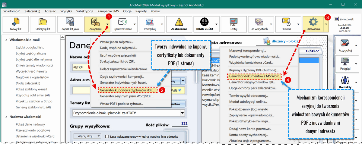 Generator chronionych dokumentów PDF