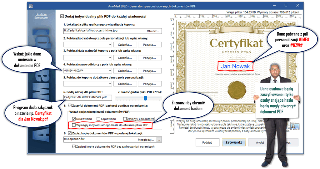 Ochrona dokumentu PDF hasłem