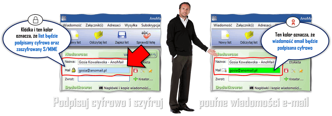 Podpisywanie i szyfrowanie poczty S/MIME