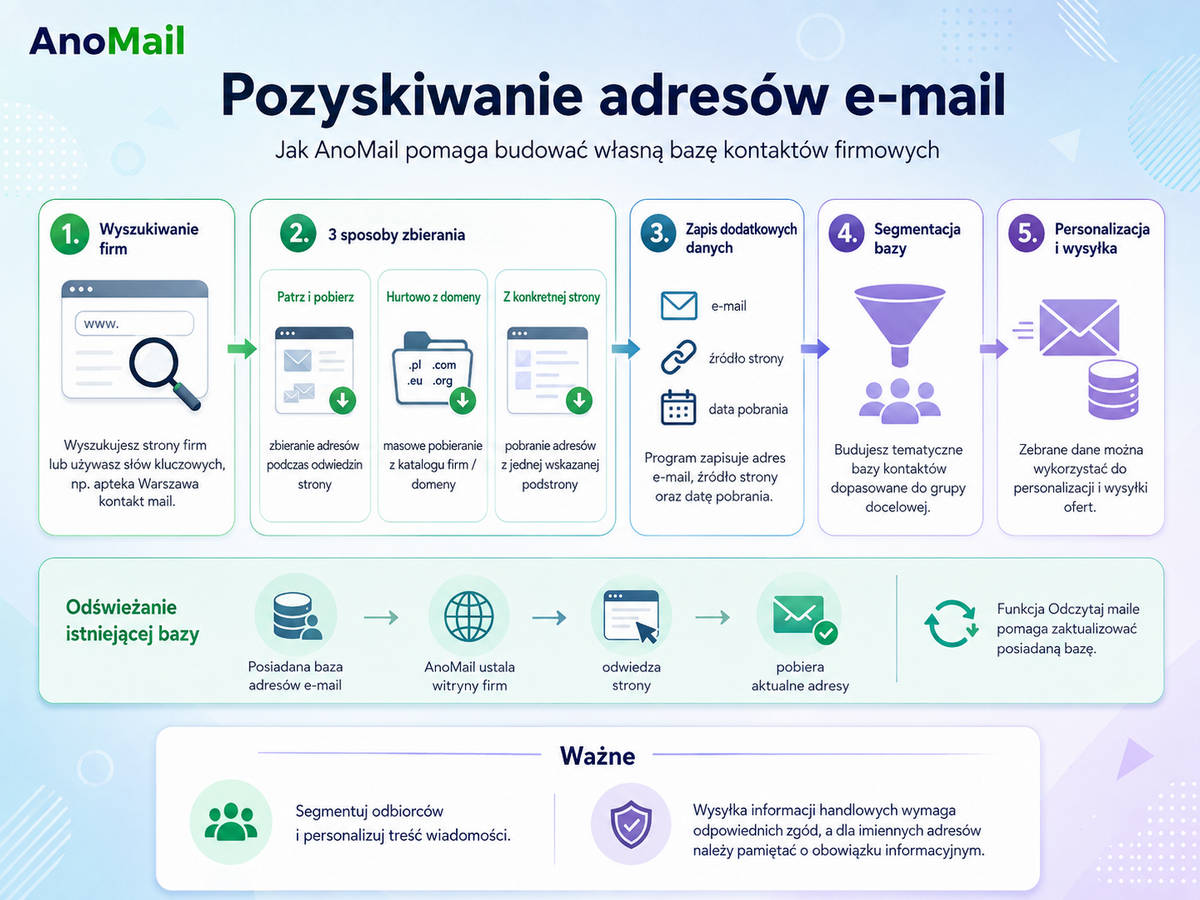 Jak AnoMail pomaga budować własną bazę adresów e-mail
