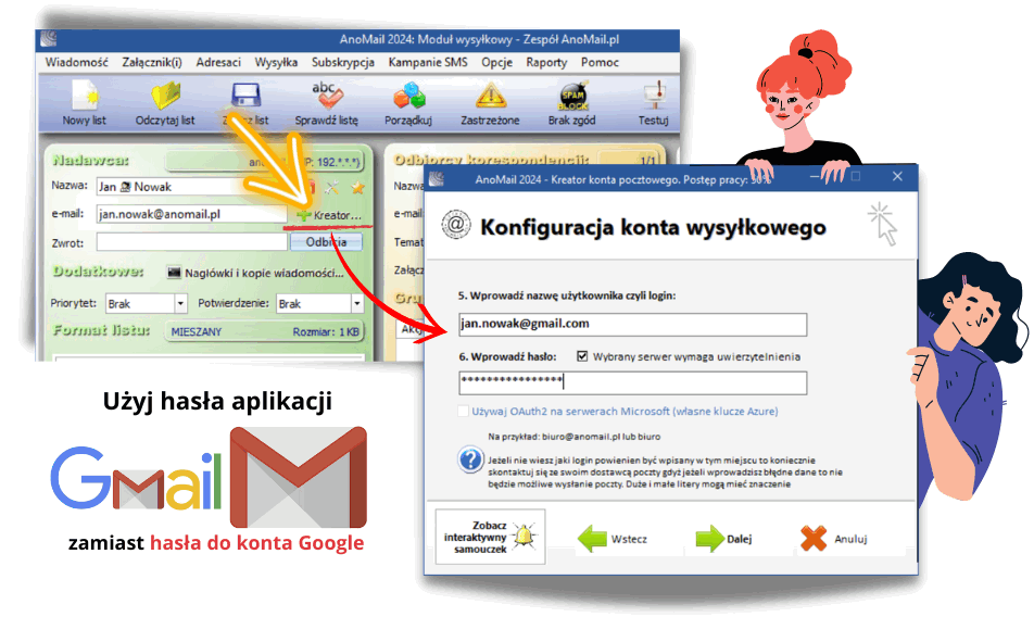 Username and Password not accepted - Hasło aplikacji