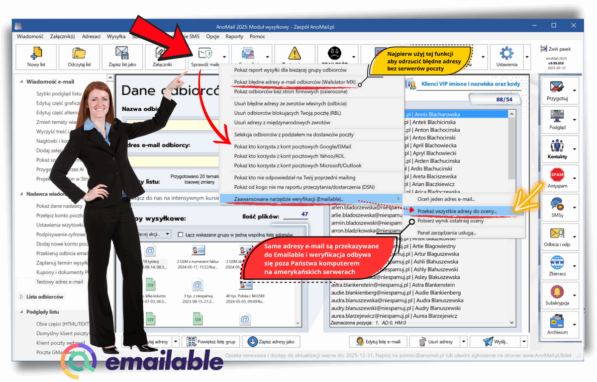 Integracja Emailable z AnoMail