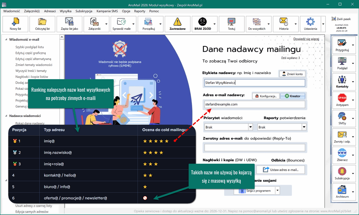 Najlepsze nazwy kont wysyłkowych
