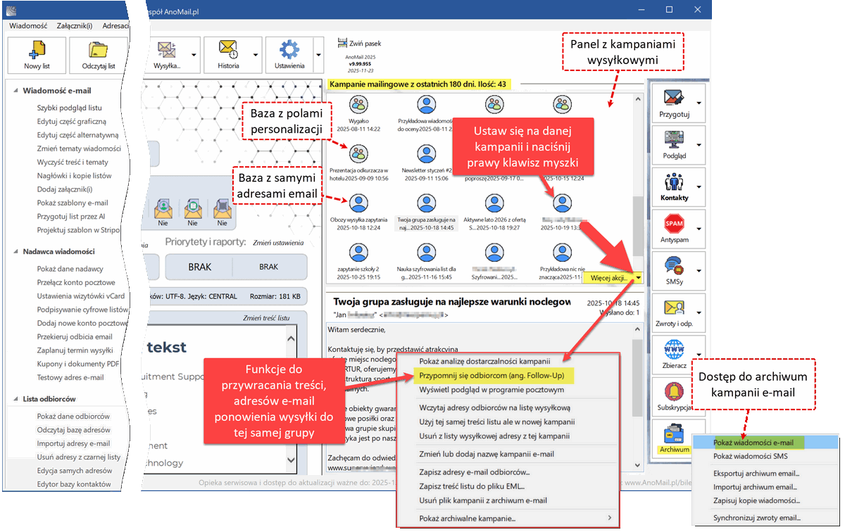 Kampanie e-mail marketingowe z AnoMail