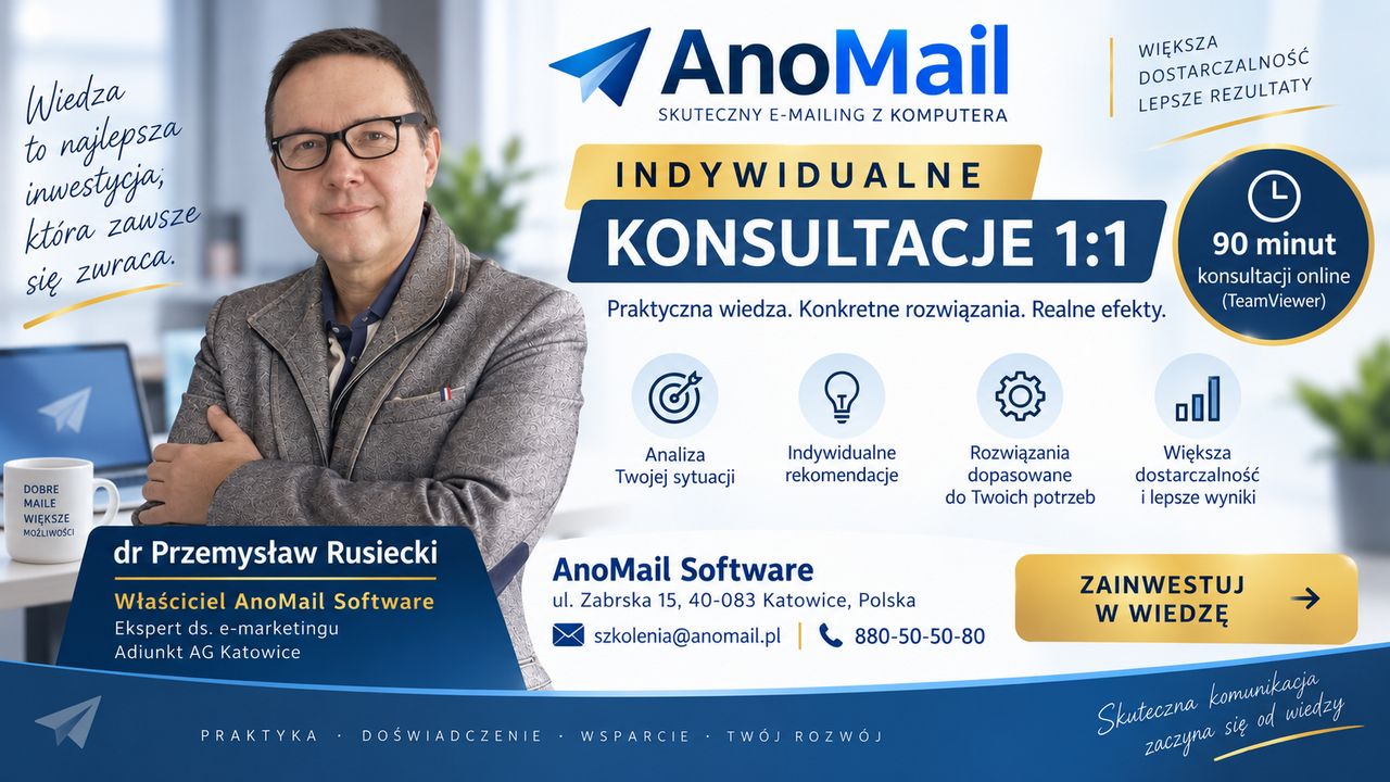 Indywidualne konsultacje z e-mailingów u dra Przemysława Rusieckiego