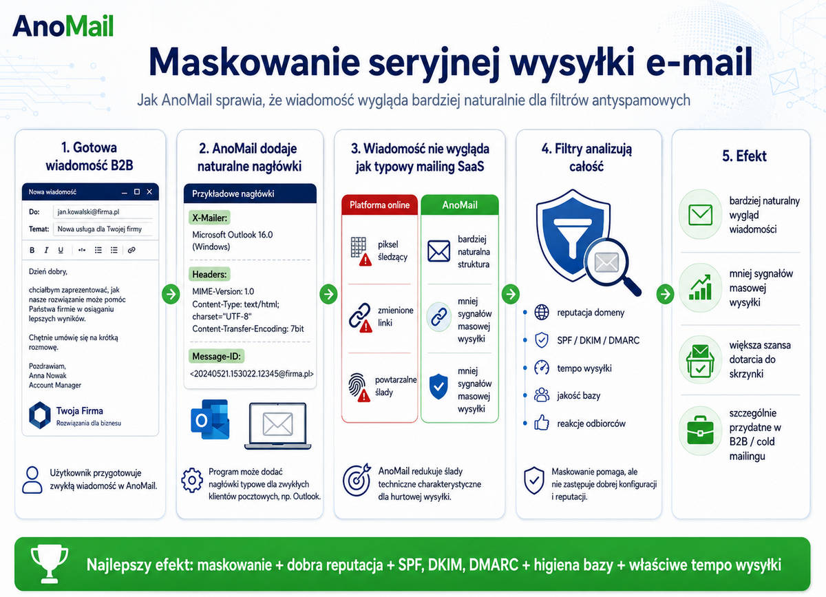 Cyfrowy kamuflaż czyli masowanie masowej wysyłki z AnoMail