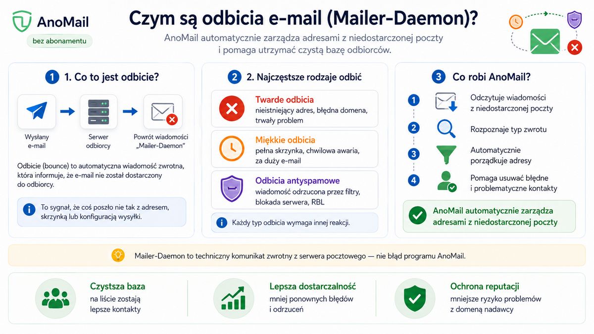 Jak radzić sobie z odbitymi e-mailami?