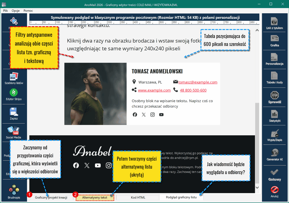 Newsletter w formacie mieszanym