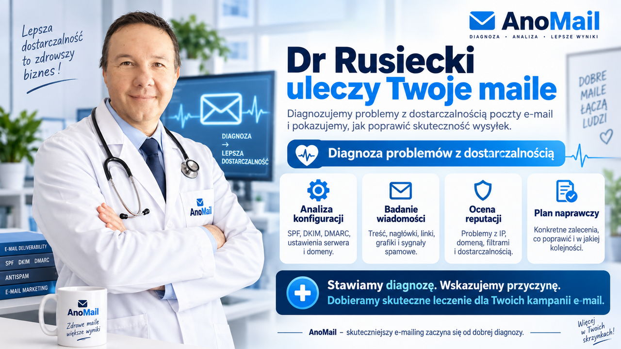 Doktor Przemysław Rusiecki leczy e-mailingi