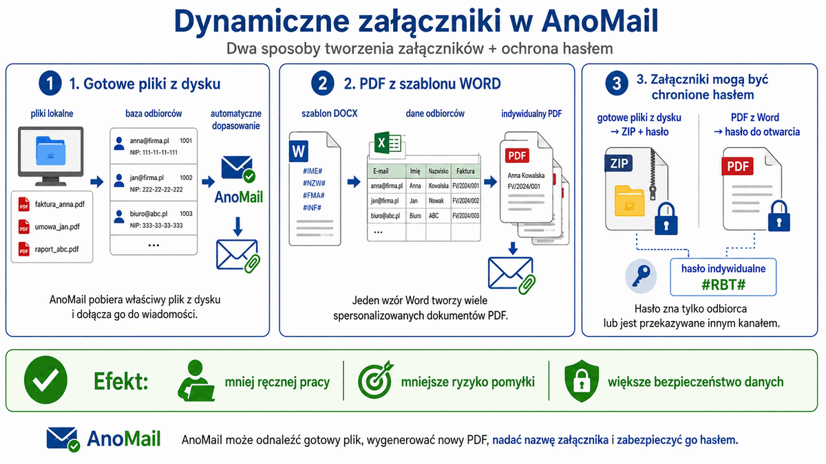Dynamiczne załączniki w AnoMail