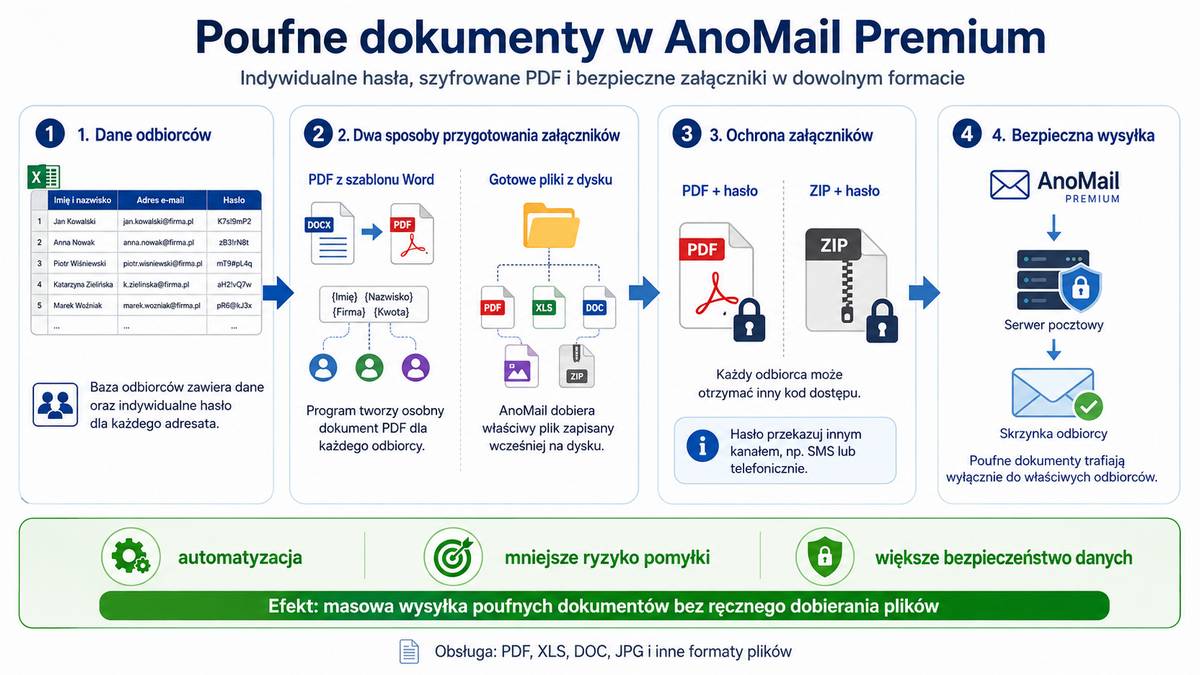 Wysyłanie poufnych dokumentów z AnoMail Premium