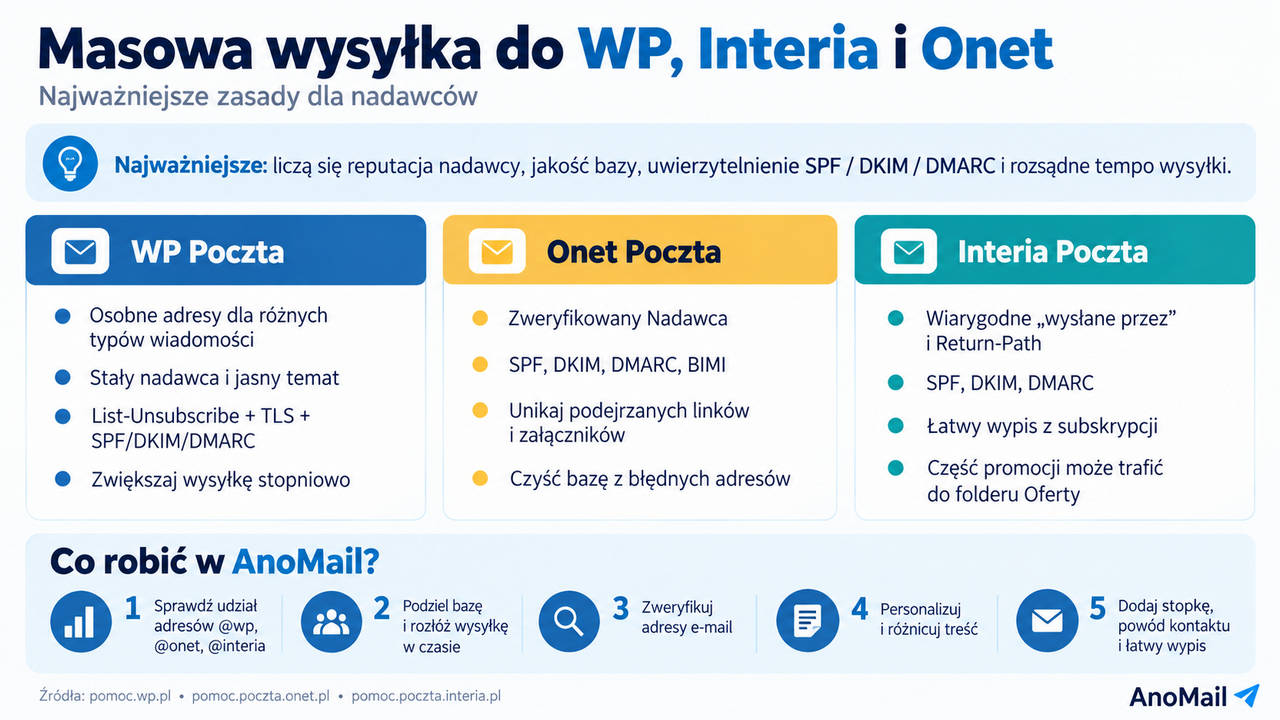 Jak poprawić dostarczalność mailingu do Gmaila po zmianie domeny lub serwera?